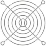 8006280564 08174, Fan Accessories 92mm Wire Form Fan Guard, Bright Nickel Chrome Finish Hirschmann — изображение 3