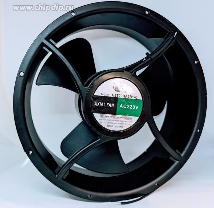 8008912025 Вентилятор FJIULONG G2509HA2B1-C 220V AC 50/60Hz 105/130W 0.55/0.65A 2550/2650RPM Hirschmann — изображение 2