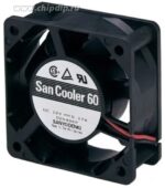 8013282525 Вентилятор Sanyo Denki 109R0624H4D01 60x25мм 24V 0.06A 3pin Hirschmann — изображение 3