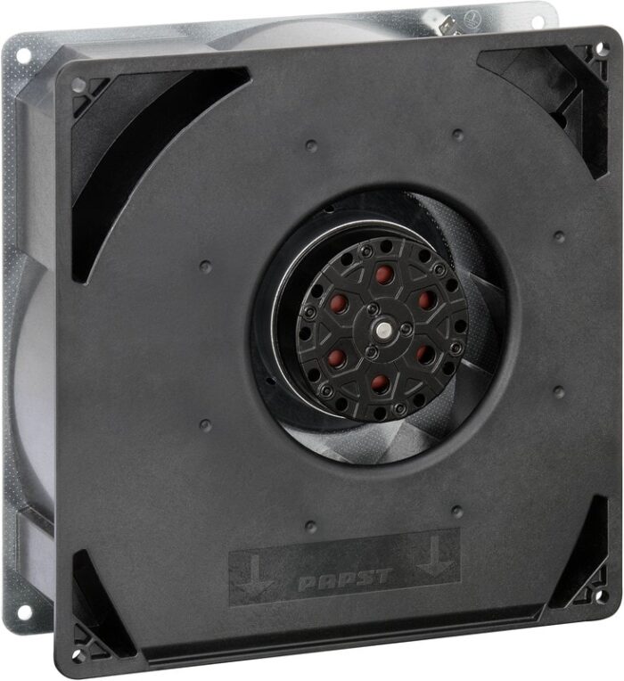 8004985878 RG160-28/56S, Blowers & Centrifugal Fans AC Radial Blower, 220x220x56mm, 230VAC, 118.9CFM, 47W, 2750RPM, Ball, FlatPak Hirschmann — изображение 2
