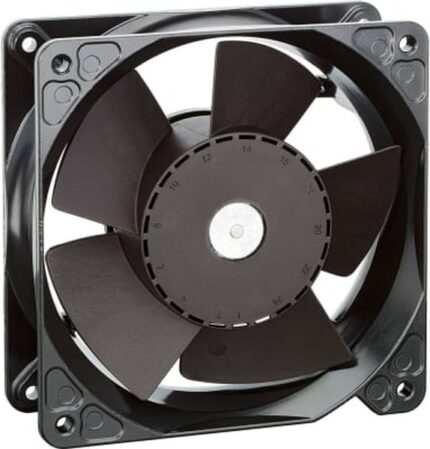 8030489611 4114N/17HH-00077, DC Fans DC Tubeaxial Fan, 119x119x38mm, 24VDC, 153CFM, 12W, 0.51A, 5000RPM, Ball Bearing Hirschmann
