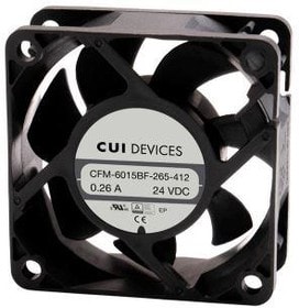 doc056580861 8012144771 CFM-6025BF-250-351-20, DC Fans dc axial fan, 60 mm square, 25 mm, 24 Vdc, ball, 5000 RPM, 23.95 CFM, TS Hirschmann — изображение 1