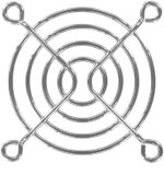 8004890773 08147, Fan Accessories 60mm Wire Form Fan Guard, Bright Nickel Chrome Finish Hirschmann — изображение 5