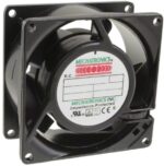8006081674 UF80A12-SWHR, Fan Tubeaxial 115VAC Square - 80mm L x 80mm H Sleeve 30.0 CFM (0.840m³/min) 2 Wire Leads Hirschmann — изображение 2