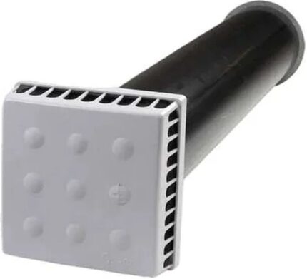 8037997421 Приточный клапан Kiv Quadro-125 500 мм (арт. ) с теплошумоизоляцией и круглой наружной металлической решеткой 135500 Hirschmann