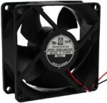 8006960612 OD8032-12HBIP68, Fan Tubeaxial 12VDC Square - 80mm L x 80mm H Ball 2 Wire Leads Hirschmann — изображение 3