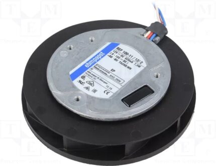 8002589560 9593507001, Вентилятор центробежный, 12В, DC, 100х25мм, подшипник качения, 86 куб.м/ч, 7,5W, 3 провода Hirschmann