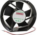 8006998490 MA1751E12B-FSR, Fan Tubeaxial 12VDC Rectangular/Rounded - 172mm L x 150mm H Ball 269.2 CFM (7.54m³/min) 2 Wire Leads Hirschmann — изображение 2