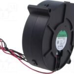8025812873 PMB1297PYB3-AY (2).GN, Вентилятор blower; 12В DC; 97.2x94.4x33мм; 38.06куб.м/ч; 50дБА; 24AWG Hirschmann