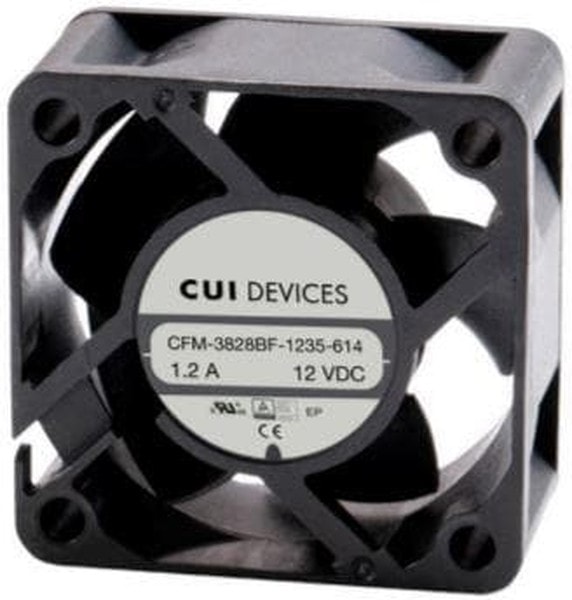 doc056861391 8012189557 CFM-3828BF-1150-517-20, DC Fans dc axial fan, 38 mm square, 28 mm, 12 Vdc, ball, 15000 RPM, 14.07 CFM, TS Hirschmann — изображение 1