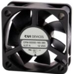 8012188952 CFM-5020S-160-385, DC Fans dc axial fan, 50 mm square, 20 mm, 12 Vdc, sleeve, 6000 RPM, 16.18 CFM Hirschmann