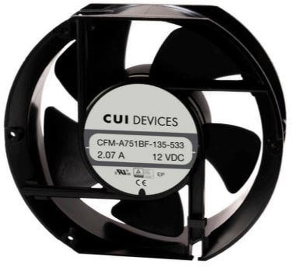 doc056875286 8012197258 CFM-A751BF-135-533, DC Fans dc axial fan, 172 x 151.5 x 51 mm, 12 Vdc, ball, 3500 RPM, 252.70 CFM Hirschmann — изображение 1
