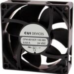 8018620128 CFM-8020CF-145-401-20, DC Fans dc axial fan, 80 mm square, 20 mm, 12 Vdc, omniCOOL, 4500 RPM, 44.14 CFM, TS Hirschmann