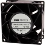 8018697353 CFM-8025BG-190-572-20, DC Fans dc axial fan, 80 mm square, 25 mm, 12 Vdc, ball, 9000 RPM, 93.14 CFM, TS Hirschmann
