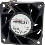8018687866 DS0603812U2B-BT0, DC Fans DC Server Fan, 60x60x38mm, 12VDC, 78.1CFM, 4.744 InAq, 4x Wire, Tach/PWM Hirschmann