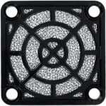 8005880222 09150-F/45, 40mm Sq Fan Filter Guard Assembly Plastic 3 Rings Hirschmann — изображение 3