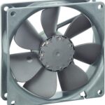 8026525975 DC axial fan, 12 V, 92 x 92 x 25 mm, 84 m³/h, 32 dB, sintec slide bearing, ebm-papst 3412 NG Hirschmann