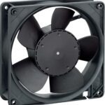 8038715251 DC axial fan, 12 V, 127 x 127 x 38 mm, 216 m³/h, 46 dB, ball bearing, ebm-papst 5212 NN Hirschmann