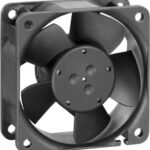 8033948985 612NGHH, Fan Tubeaxial 12VDC Square - 60mm L x 60mm H Sintec 33.0 CFM (0.924m³/min) 2 Wire Leads Hirschmann