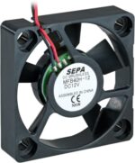 8026765215 DC axial fan, 12 V, 40 x 40 x 10 mm, 11.1 m³/h, 21 dB, ball bearing, SEPA MFB40H12 Hirschmann