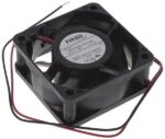 8022149275 06025SA-24Q-AA-D0, DC Fans Tubeaxial Fan, 60x60x25mm, 24VDC, 26.8CFM, Rib Mount, Ball Bearing, Lead Wires Hirschmann — изображение 2