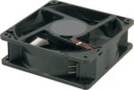 8033074094 DC axial fan, 24 V, 119 x 38 x 119 mm, 184 m³/h, 42 dB, ball bearing, SCHROFF 20713-240 Hirschmann