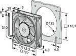 8035597600 Вентилятор Ebmpapst DV5214/2N 24V DC 960mA 23.1W 127X38 3pin () Hirschmann — изображение 3