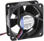 8005540571 612NGMLE, DC Fans DC Tubeaxial Fan, 60x60x25mm, 12VDC, 14.7CFM, 0.7W, 19dBA, 3000RPM, Sleeve Hirschmann — изображение 3