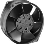 8026547045 AC axial fan, 230 V, 150 x 150 x 55 mm, 325 m³/h, 49 dB, ball bearing, ebm-papst 7856 ES Hirschmann