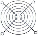8005960332 G92-16, 92mm Sq Fan Finger Guard Steel, Chrome Plated 6 Rings Hirschmann — изображение 4