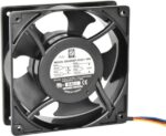 8006060941 OA109AP-11/22-1WB, Fan Tubeaxial 115/230VAC Square - 120mm L x 120mm H Ball 110.0 CFM (3.08m³/min) 4 Wire Leads Hirschmann — изображение 3
