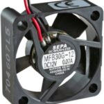 8027041151 DC axial fan, 12 V, 30 x 30 x 10 mm, 7.7 m³/h, 27 dB, slide bearing, SEPA MFB30G12A Hirschmann
