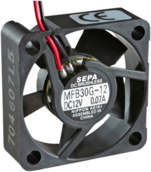 doc057414658 8027041151 DC axial fan, 12 V, 30 x 30 x 10 mm, 7.7 m³/h, 27 dB, slide bearing, SEPA MFB30G12A Hirschmann — изображение 1