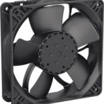 8026559226 DC axial fan, 12 V, 119 x 119 x 32 mm, 100 m³/h, 27 dB, ball bearing, ebm-papst 4312 NL-707 Hirschmann