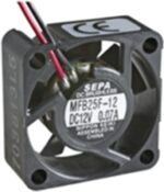 8026527840 DC axial fan, 5 V, 25 x 25 x 10 mm, 4.2 m³/h, 23 dB, ball bearing, SEPA MFB25F05A Hirschmann