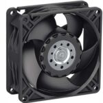 8026535256 DC axial fan, 12 V, 80 x 80 x 32 mm, 70 m³/h, 39 dB, ball bearing, ebm-papst 8312 NHL Hirschmann