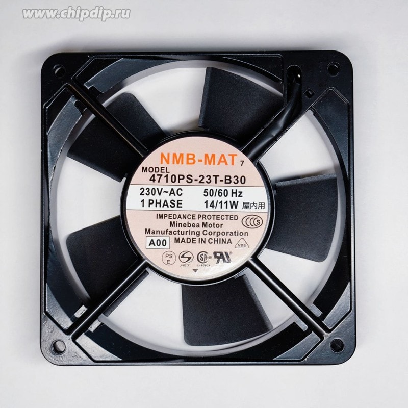 doc057504679 8017105761 Вентилятор NMB-MAT 4710PS-23T-B30 230V AC 50/60Hzs 14/11W 120X25 Клемма () Hirschmann — изображение 1