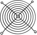 8005863745 G109-15AB, 120mm Sq Fan Finger Guard Steel, Modified Epoxy Resin Coating 8 Rings Hirschmann — изображение 4