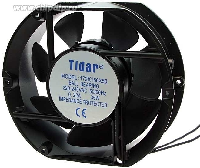 doc057587289 8032610347 RQA 172x150x50HBL(2200RPM) (луженый провод) 220V (172х150х50) B CFM 4,25 м3/ мин, 50дБ вентилятор TIDAR Hirschmann — изображение 1