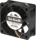 8006940575 9G0612P4S001, Fan Tubeaxial 12VDC Square - 60mm L x 60mm H Ball 49.4 CFM (1.38m³/min) 4 Wire Leads Hirschmann — изображение 2