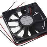 8033867460 08020SA-24K-EA-00, Fan Tubeaxial 24VDC Square - 80mm L x 80mm H Ball 31.1 CFM (0.871m³/min) 2 Wire Leads Hirschmann