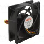 8026989804 DFS802512H, Fan: DC; axial; 12VDC; 80x80x25mm; 31dBA; EBR; 3000rpm; 4.04mmH2O Hirschmann