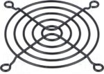 8002593764 FG-08-BK, Решетка, металл, 80x80мм, винт, Цвет: черный Hirschmann