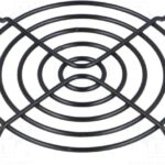 8002593764 FG-08-BK, Решетка, металл, 80x80мм, винт, Цвет: черный Hirschmann