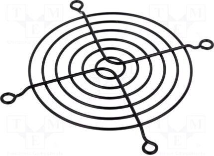 8002639062 FG-09-BK, Решетка, 92x92мм, Мат-л металл, Монтаж винт, Цвет черный Hirschmann