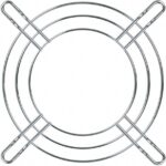 8004681103 08153, Fan Accessories 80mm Wire Form Fan Guard, Bright Nickel Chrome Finish Hirschmann — изображение 2