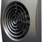 8001762197 Вентилятор осевой вытяжной с обр. клап. D 100 AURA 4C dark gray metal 87-986 Hirschmann