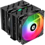 8029181674 Cooler ID-Cooling SE-207-XT ARGB LGA20XX/1700/ 1200/115X/AM4 TDP 280W, PWM, черный, 7 тепл.трубок + медная база, 2 x FAN 120mm, Addressable Hirschmann — изображение 6