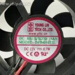 8041347111 Вентилятор YOUNGLIN DFS401012L 12V 0.7W 40X10 2pin Hirschmann