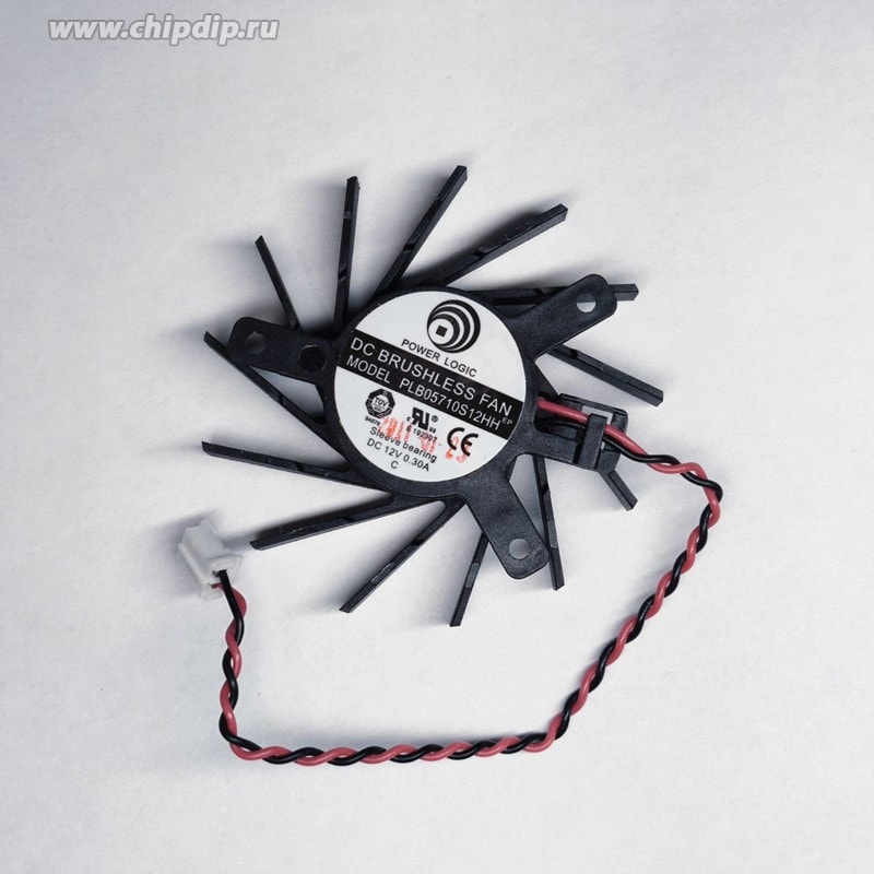 doc058134624 8037778766 Вентилятор DC Brushless Fan PLB05710S12HH 12V DC 0.30A 2pin Hirschmann — изображение 1